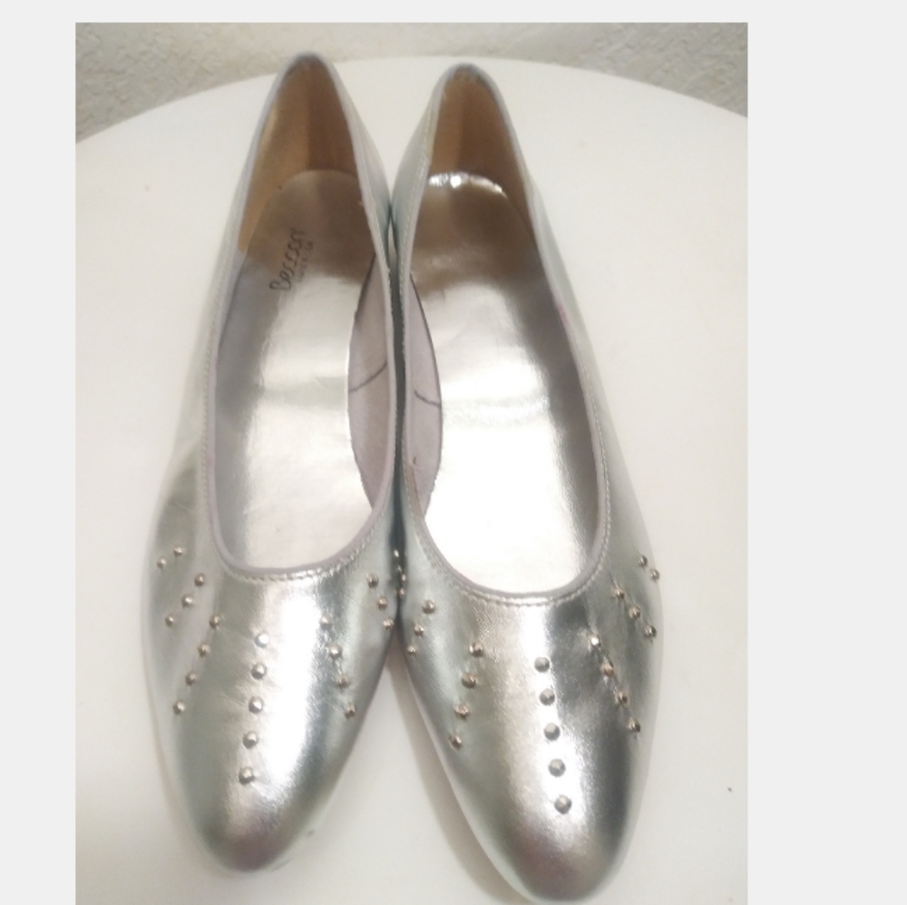 Silver Studded Flats - Picture 6 of 6